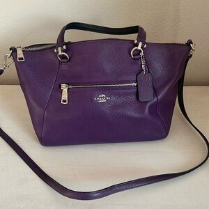 Purple Coach purse
